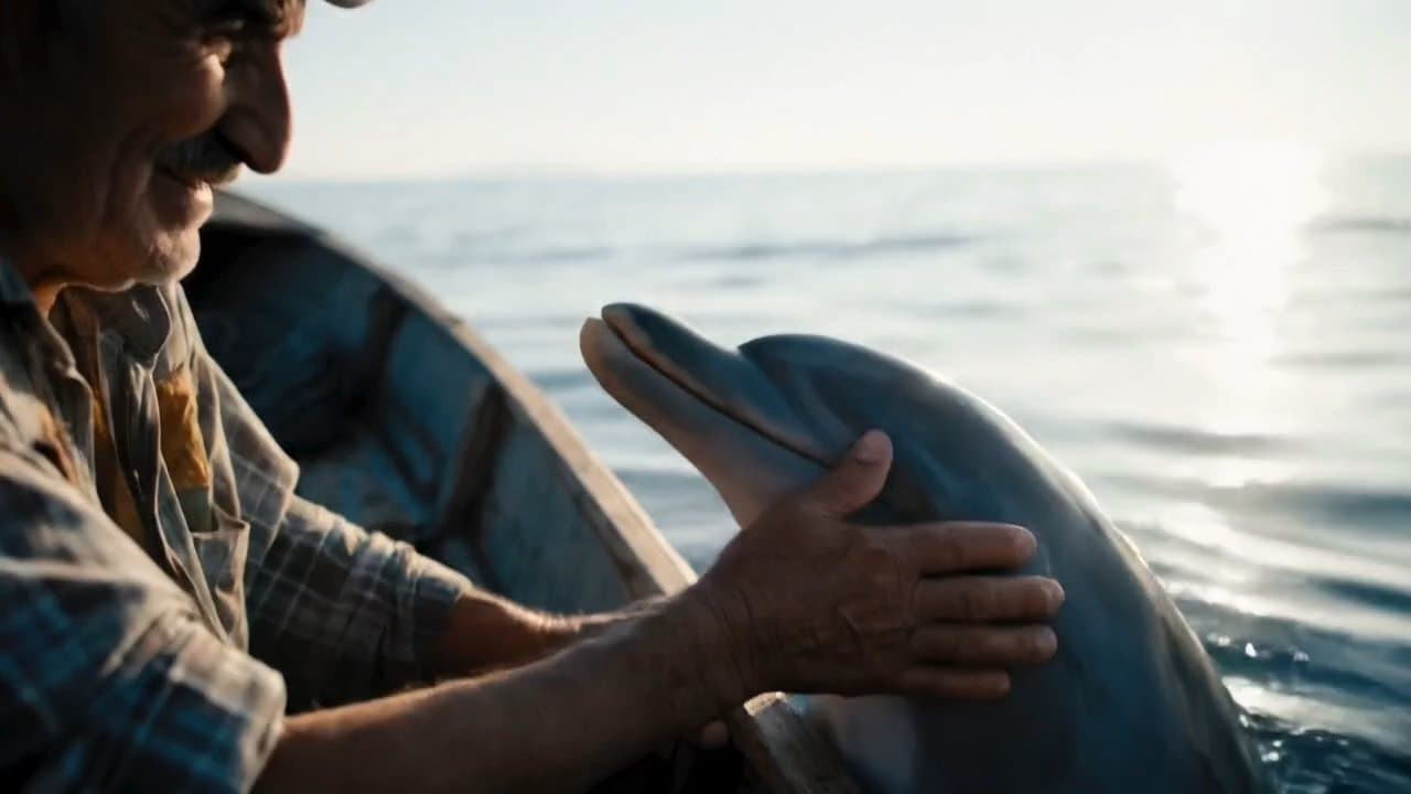 Dolphin and an old man